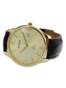 Italienische 14k Gelbe Herren Geneve Uhr mw017y