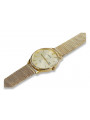 Goldene Herrenuhr Geneve ★ zlotychlopak.pl ★ Gold Reinheit 585 333 Niedriger Preis!