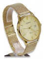 Reloj de oro para hombre Geneve ★ zlotychlopak.pl ★ Pureza de oro 585 333 Precio bajo!