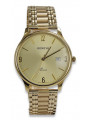 Gold men's watch Geneve ★ zlotychlopak.pl ★ Gold purity 585 333 Low Price!