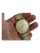 Gold men's watch Geneve ★ zlotychlopak.pl ★ Gold purity 585 333 Low Price!