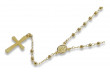 Italian yellow 14k gold 585 rosary chain rcc004y