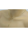 Italian yellow 14k gold 585 rosary chain rcc004y