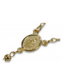 Italian yellow 14k gold 585 rosary chain rcc004y