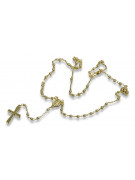 Italian yellow 14k gold 585 rosary chain rcc004y