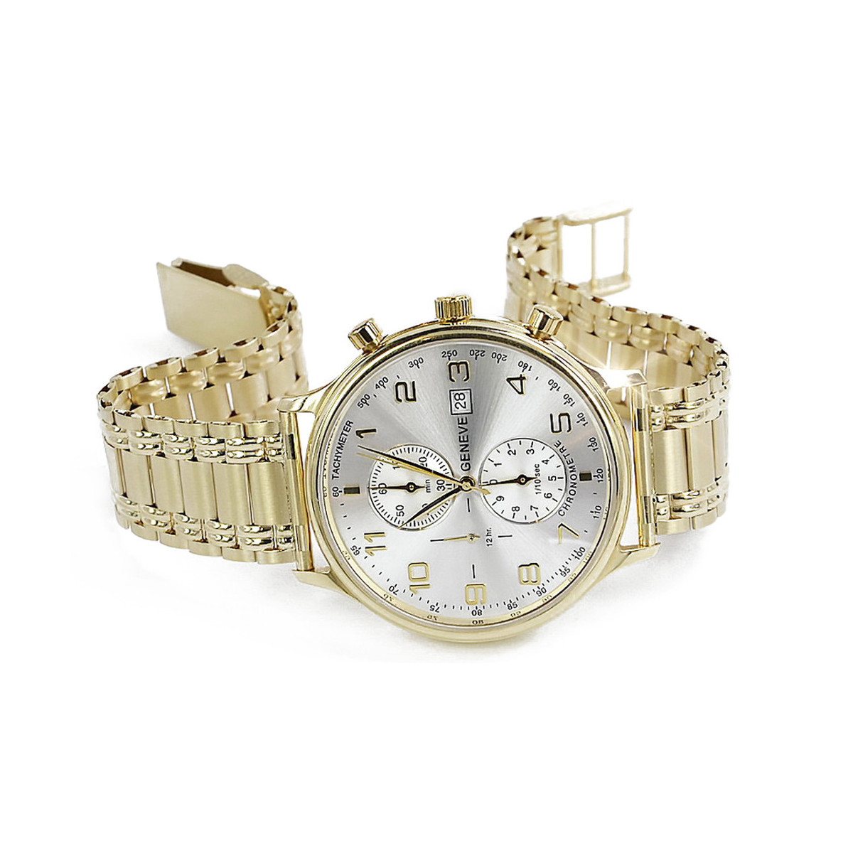 желтые 14k мужские часы Geneve mw005ydw&mbw006y