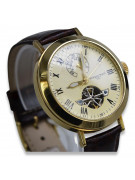 Montre pour homme en or jaune 14 carats 585 italien mw065y