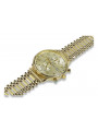 Reloj de hombre amarillo 14k 585 oro Geneve mw005y&mbw010y