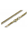 Italienisches Gelb Weiß 14 Karat Gold Spiga Kette cc035yw