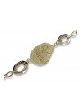 Pulsera Fantazy de oro italiano blanco amarillo de 14k cfb001yw