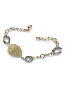 Pulsera Fantazy de oro italiano blanco amarillo de 14k cfb001yw