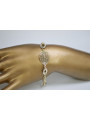 Jaune blanc italien or 14 carats Bracelet Fantazy cfb001yw