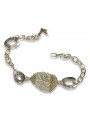 Pulsera Fantazy de oro italiano blanco amarillo de 14k cfb001yw