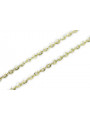 Italienische Ankerkette aus 14 Karat Gelbgold mit Diamantschliff, cc003y