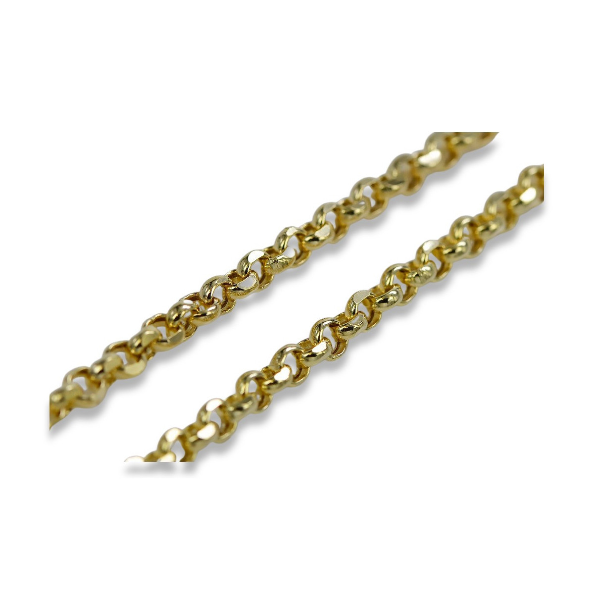 Yellow rose gold chain ★ russiangold.com ★ Gold 585 333 Low price