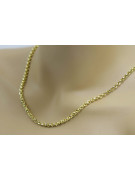 Italienische Ankerkette aus 14 Karat Gelbgold mit Diamantschliff, cc003y