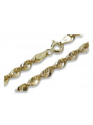 Yellow rose gold chain ★ russiangold.com ★ Gold 585 333 Low price