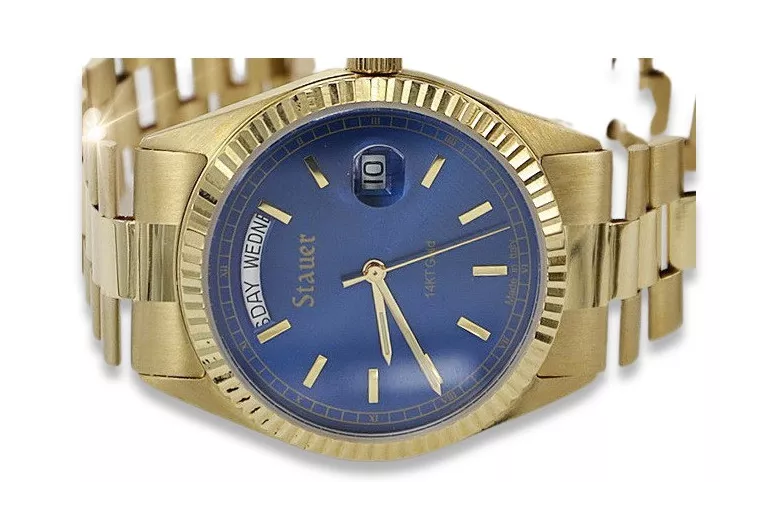 Reloj de oro para hombre Geneve ★ https://zlotychlopak.pl/es/ ★ Pureza del oro 585 333 ¡Precio bajo!