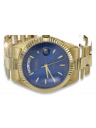 Gelbe 14-Karat-Gold-Herren-Damen-Geneve-Uhr mw013y