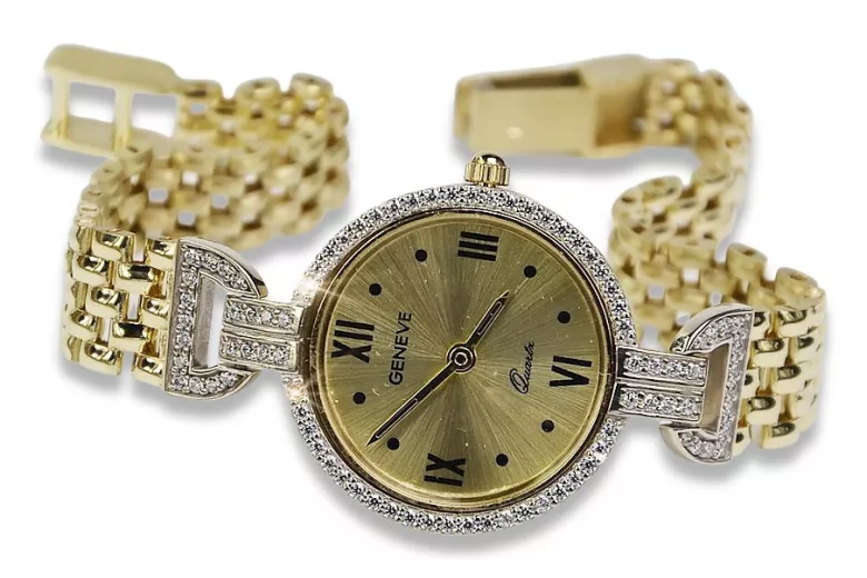 Reloj ★ de oro para damas zlotychlopak.pl Pureza de oro 585 333 ¡★ Precio bajo!