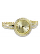 Italienische gelb  Damenuhr Geneve Lady Geschenk lw113y