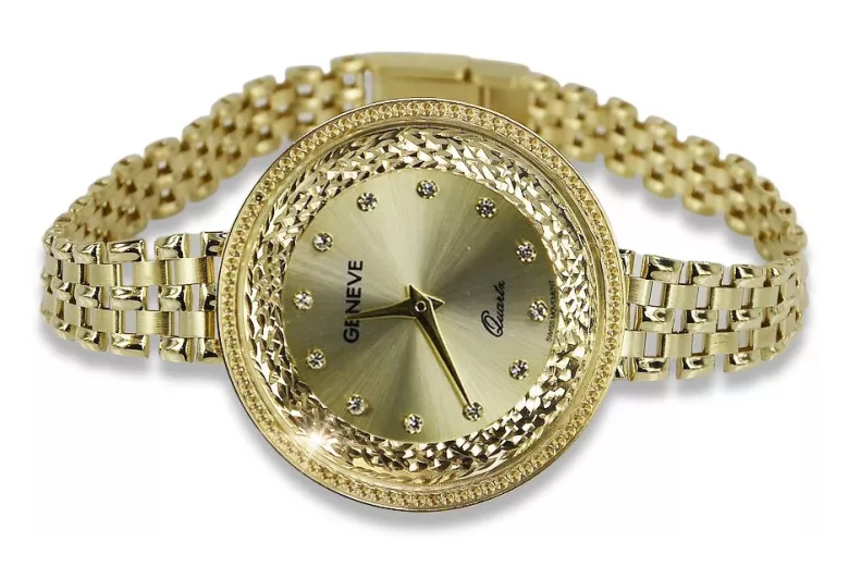 Gold ladies watch ★ zlotychlopak.pl ★ Gold purity 585 333 Low price!