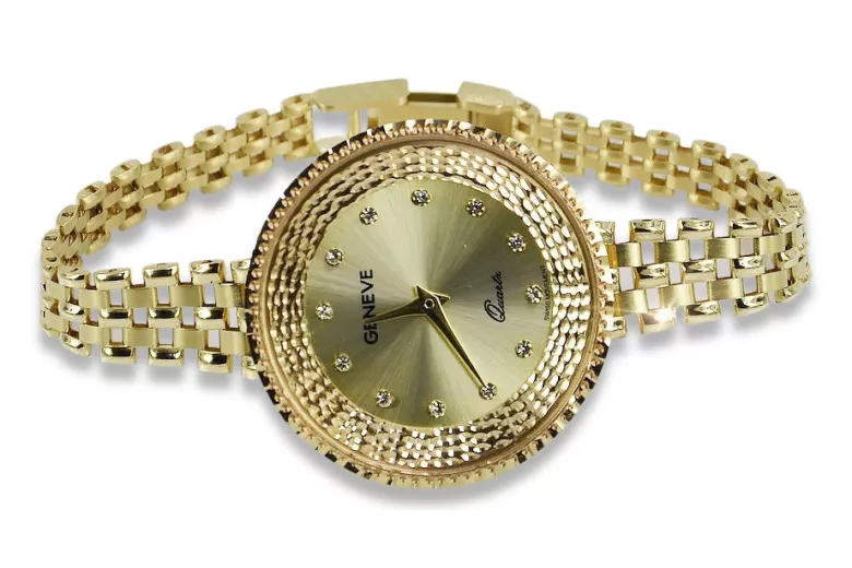 Gold ladies watch ★ zlotychlopak.pl ★ Gold purity 585 333 Low price!