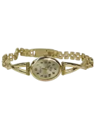 Italienische Damenuhr aus Gelbgold, Geneve Lady Gift lw089y