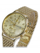 Montre en or 14 carats 585 avec bracelet Geneve mw005ydy&mbw013y