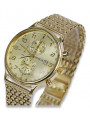 Montre en or 14 carats 585 avec bracelet Geneve mw005ydy&mbw013y