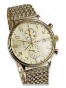 Yellow 14k 585 gold men's watch Geneve mw005ydy&mbw013y