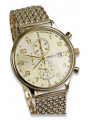 Yellow 14k 585 gold men's watch Geneve mw005ydy&mbw013y