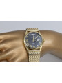 Goldene Herrenuhr Geneve ★ zlotychlopak.pl ★ Gold Reinheit 585 333 Niedriger Preis!