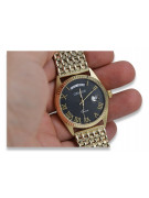 Gold men's watch Geneve ★ zlotychlopak.pl ★ Gold purity 585 333 Low Price!