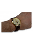 Italian Yellow 14k 585 gold men's watch mw064y