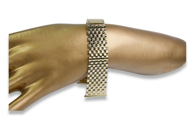 Pulsera de reloj de oro amarillo de 14k mbw008y