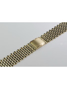 Pulsera de reloj de oro amarillo de 14k mbw008y