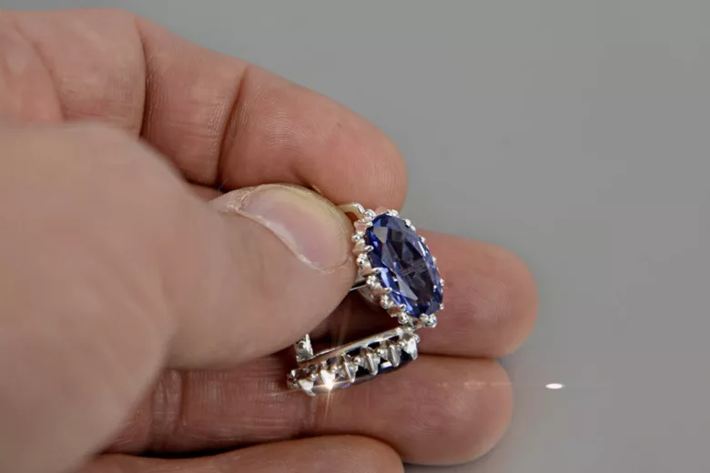 Rusă sovietică de argint 925 Alexandrite Ruby Smarald Safir Acvamarina Zircon ... cercei vec174s