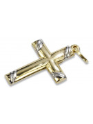 Cruz ★ Católica de Oro russiangold.com ★ Oro 585 333 Precio bajo