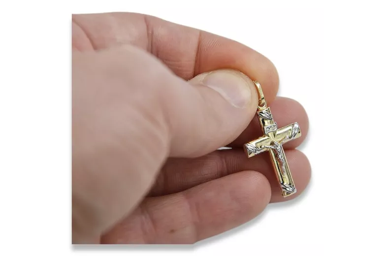 Croix ★ catholique d’or russiangold.com ★ or 585 333 Prix bas