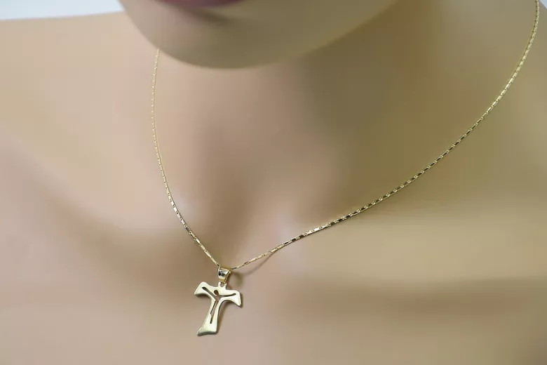 Croix ★ catholique d’or russiangold.com ★ or 585 333 Prix bas