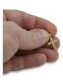 Golden Catholic Cross ★ russiangold.com ★ Gold 585 333 Low price