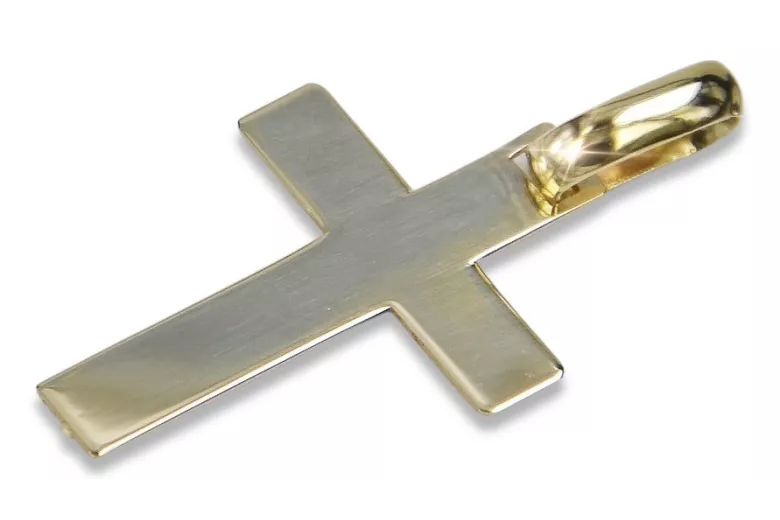 Golden Catholic Cross ★ russiangold.com ★ Gold 585 333 Low price