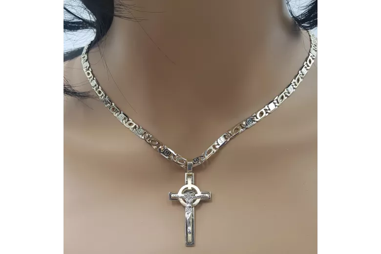 Golden Catholic Cross ★ russiangold.com ★ Gold 585 333 Low price