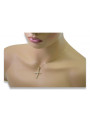 Golden Catholic Cross ★ russiangold.com ★ Gold 585 333 Low price