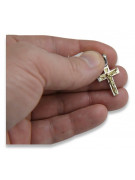 Golden Catholic Cross ★ russiangold.com ★ Gold 585 333 Low price