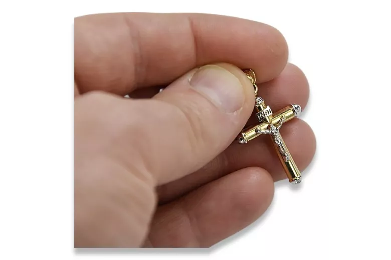 Croix ★ catholique d’or russiangold.com ★ or 585 333 Prix bas