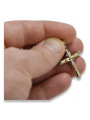 Croix ★ catholique d’or russiangold.com ★ or 585 333 Prix bas