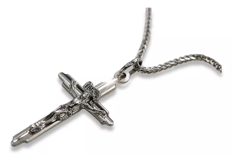 Golden Catholic Cross ★ russiangold.com ★ Gold 585 333 Low price