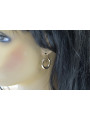 "Bijou d'Exception: Boucles d'oreilles Cakes Vintage en Or rose 14 carats, Sans Pierres" ven046